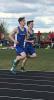 Kevin Viren and Brayden Schmidt on the track at a recent meet. Photo courtesy of the team